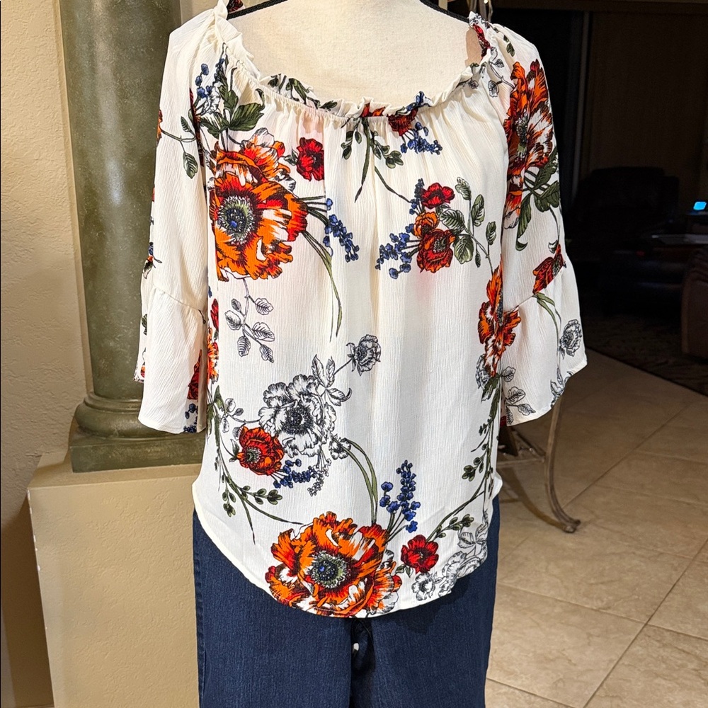 Floral Print Women's Top